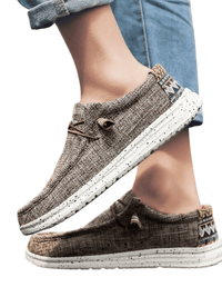 Thumbnail for Men's Casual Denim Canvas Sneaker Style Loafers -, Shoes , Drestiny , 10, 11, 12, 7.5, 8, 8.5, 9, 9.5, Australia, Black, Blue, Canada, Coffee, Flats, FR, Grey, Khaki, Loafers, New Zealand, Sneakers, United Kingdom, United States, White , Drestiny , www.shopdrestiny.com