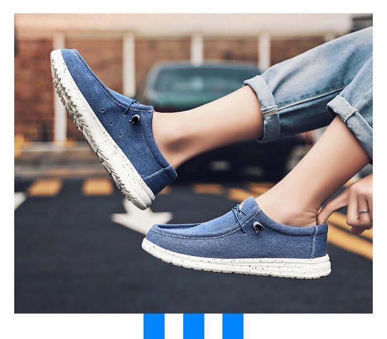 Men's Casual Denim Canvas Sneaker Style Loafers -, Shoes , Drestiny , 10, 11, 12, 7.5, 8, 8.5, 9, 9.5, Australia, Black, Blue, Canada, Coffee, Flats, FR, Grey, Khaki, Loafers, New Zealand, Sneakers, United Kingdom, United States, White , Drestiny , www.shopdrestiny.com