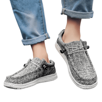 Thumbnail for Men's Casual Denim Canvas Sneaker Style Loafers -, Shoes , Drestiny , 10, 11, 12, 7.5, 8, 8.5, 9, 9.5, Australia, Black, Blue, Canada, Coffee, Flats, FR, Grey, Khaki, Loafers, New Zealand, Sneakers, United Kingdom, United States, White , Drestiny , www.shopdrestiny.com