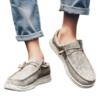 Thumbnail for Men's Casual Denim Canvas Sneaker Style Loafers -, Shoes , Drestiny , 10, 11, 12, 7.5, 8, 8.5, 9, 9.5, Australia, Black, Blue, Canada, Coffee, Flats, FR, Grey, Khaki, Loafers, New Zealand, Sneakers, United Kingdom, United States, White , Drestiny , www.shopdrestiny.com