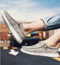 Thumbnail for Men's Casual Denim Canvas Sneaker Style Loafers -, Shoes , Drestiny , 10, 11, 12, 7.5, 8, 8.5, 9, 9.5, Australia, Black, Blue, Canada, Coffee, Flats, FR, Grey, Khaki, Loafers, New Zealand, Sneakers, United Kingdom, United States, White , Drestiny , www.shopdrestiny.com