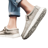 Thumbnail for Men's Casual Denim Canvas Sneaker Style Loafers -, Shoes , Drestiny , 10, 11, 12, 7.5, 8, 8.5, 9, 9.5, Australia, Black, Blue, Canada, Coffee, Flats, FR, Grey, Khaki, Loafers, New Zealand, Sneakers, United Kingdom, United States, White , Drestiny , www.shopdrestiny.com