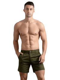 Thumbnail for Men's Cotton Casual Shorts -, Shorts , Drestiny , Army Green, Australia, Black, Brown, Canada, Dark Blue, FR, Khaki, L, M, New Zealand, S, Shorts, United Kingdom, United States, White, XL, XXL, XXXL , Drestiny , www.shopdrestiny.com