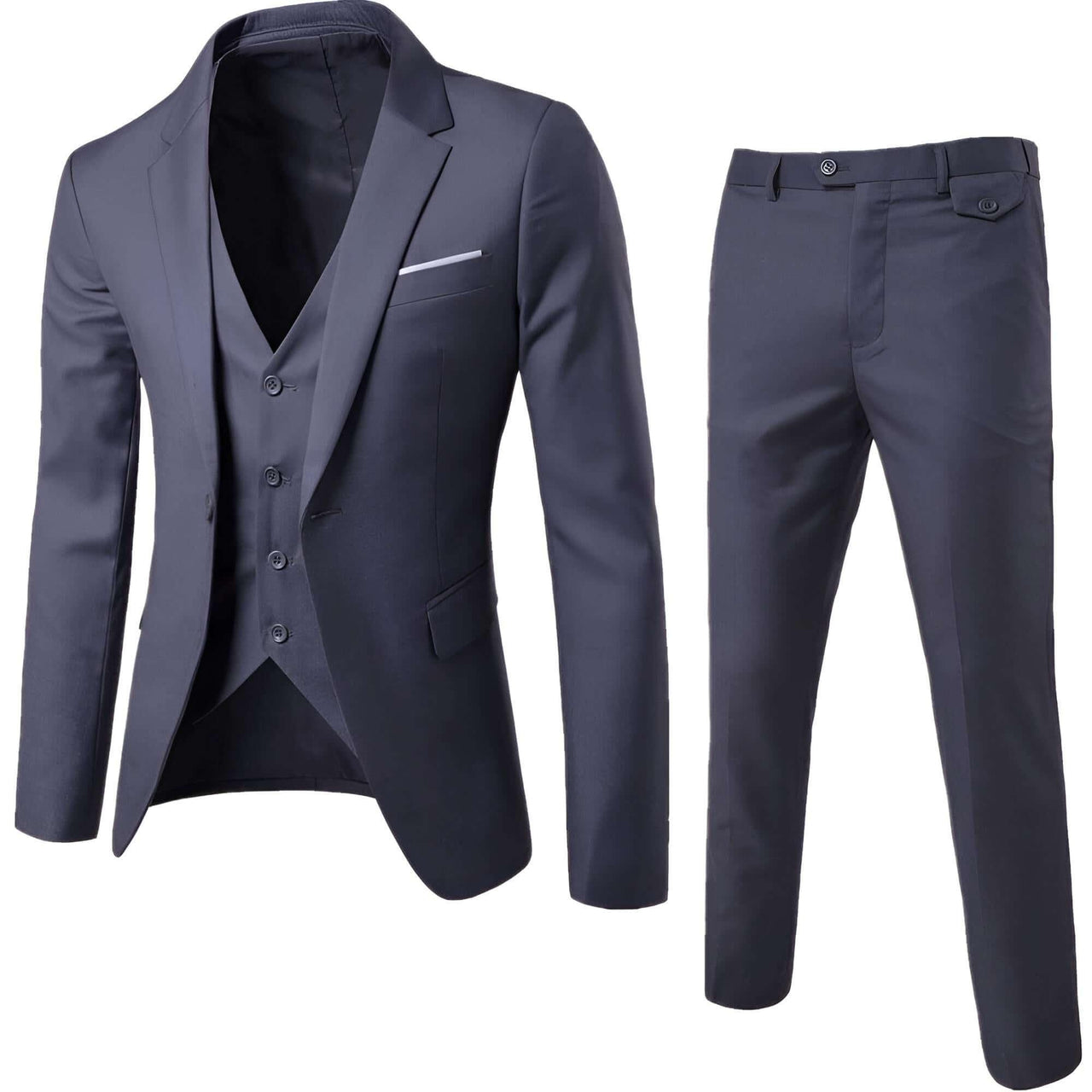 Men's 3 Piece Suits Slim Fit -, Suits , Drestiny , 4XL, 5XL, 6XL, Australia, Black, Blue, Dark Blue, Dark Grey, Dark Magenta, Grey, L, Light Blue, Light Grey, M, Navy, New Zealand, Purple, S, Sets, Suits, United Kingdom, United States, Wine Red, XL, XXL, XXXL , Drestiny , www.shopdrestiny.com