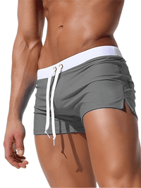 Thumbnail for Men's Swimsuit Trunks Boxer Briefs -, Swimwear , Drestiny , Army Green, Australia, Black, Blue, Canada, Dark Blue, Gender_Men, Green, Grey, L, Light Grey, M, Navy, New Zealand, Plum, Purple, Red, Royal Blue, S, Swim Shorts, United Kingdom, United States, White, XL, XXL , Drestiny , www.shopdrestiny.com