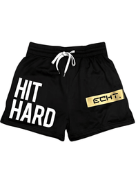 Thumbnail for Men's Hit HARD Gym Shorts -, Shorts , Drestiny , Army Green, Australia, Black, Blue, Canada, Gender_Men, Grey, L, M, Navy, New Zealand, Red, S, Shorts, United Kingdom, United States, White, XL, XS , Drestiny , www.shopdrestiny.com