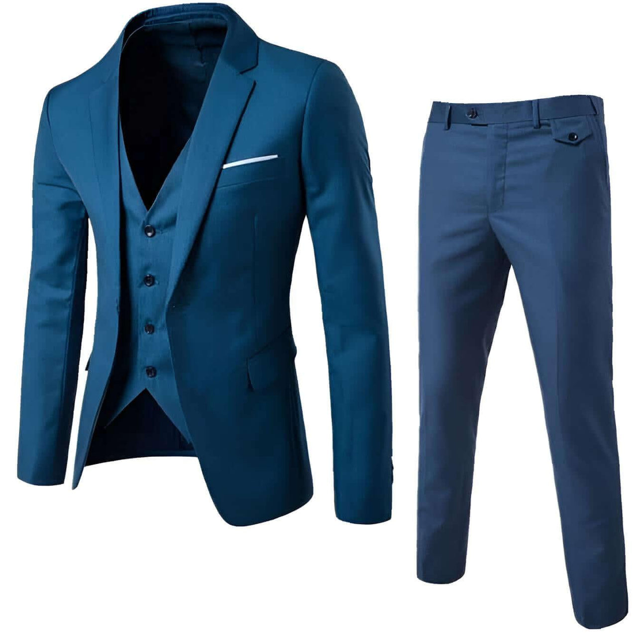 Men's 3 Piece Suits Slim Fit -, Suits , Drestiny , 4XL, 5XL, 6XL, Australia, Black, Blue, Dark Blue, Dark Grey, Dark Magenta, Grey, L, Light Blue, Light Grey, M, Navy, New Zealand, Purple, S, Sets, Suits, United Kingdom, United States, Wine Red, XL, XXL, XXXL , Drestiny , www.shopdrestiny.com