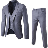 Thumbnail for Men's 3 Piece Suits Slim Fit -, Suits , Drestiny , 4XL, 5XL, 6XL, Australia, Black, Blue, Dark Blue, Dark Grey, Dark Magenta, Grey, L, Light Blue, Light Grey, M, Navy, New Zealand, Purple, S, Sets, Suits, United Kingdom, United States, Wine Red, XL, XXL, XXXL , Drestiny , www.shopdrestiny.com