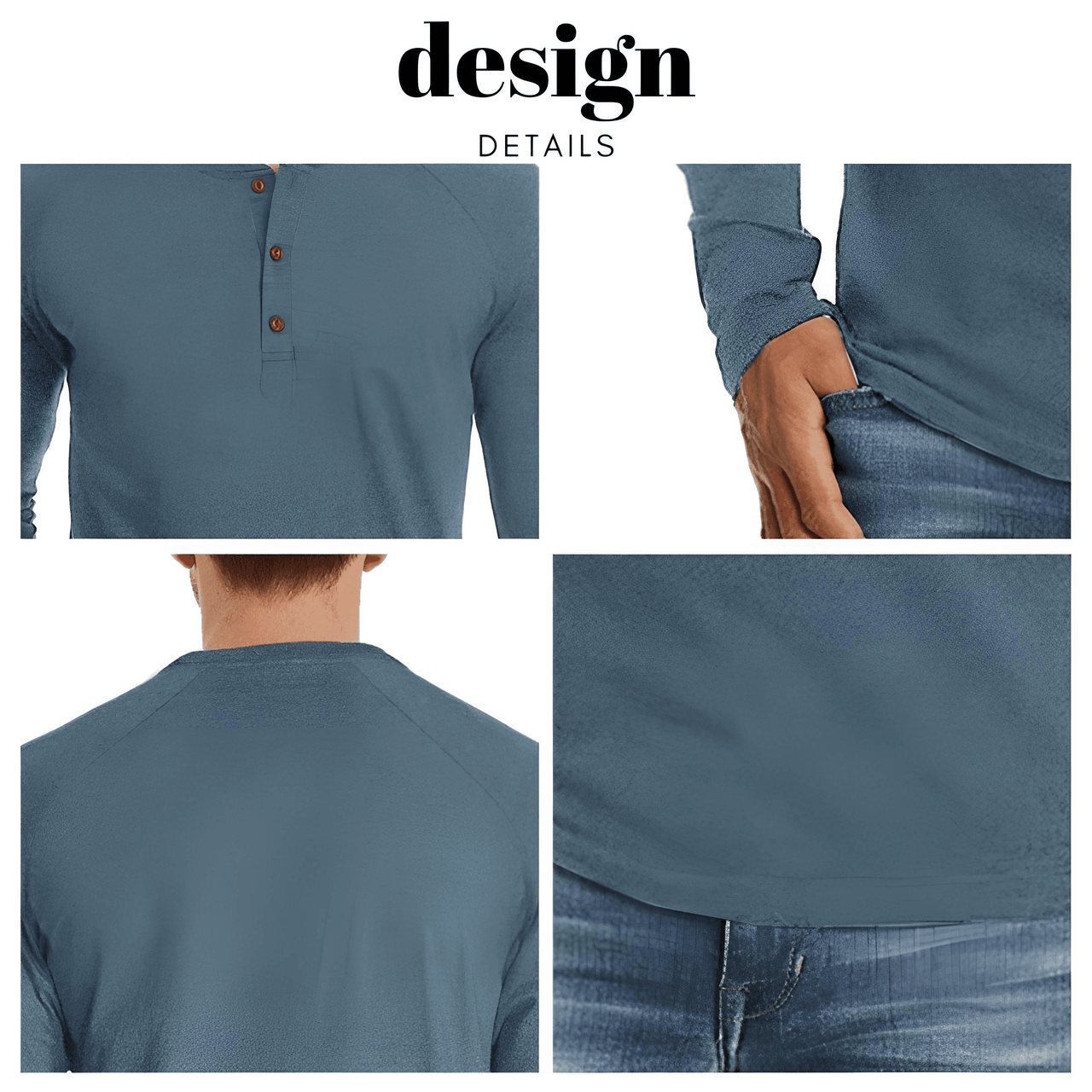 Men's Long Sleeve Fashion Button Design Shirt -, Shirts , Drestiny , Australia, Black, Blue, Canada, Casual Shirts, Dark Blue, Dark Grey, Dark Red, FR, Green, Grey, L, Long Sleeves, M, New Zealand, S, United Kingdom, United States, White, XL, XXL , Drestiny , www.shopdrestiny.com