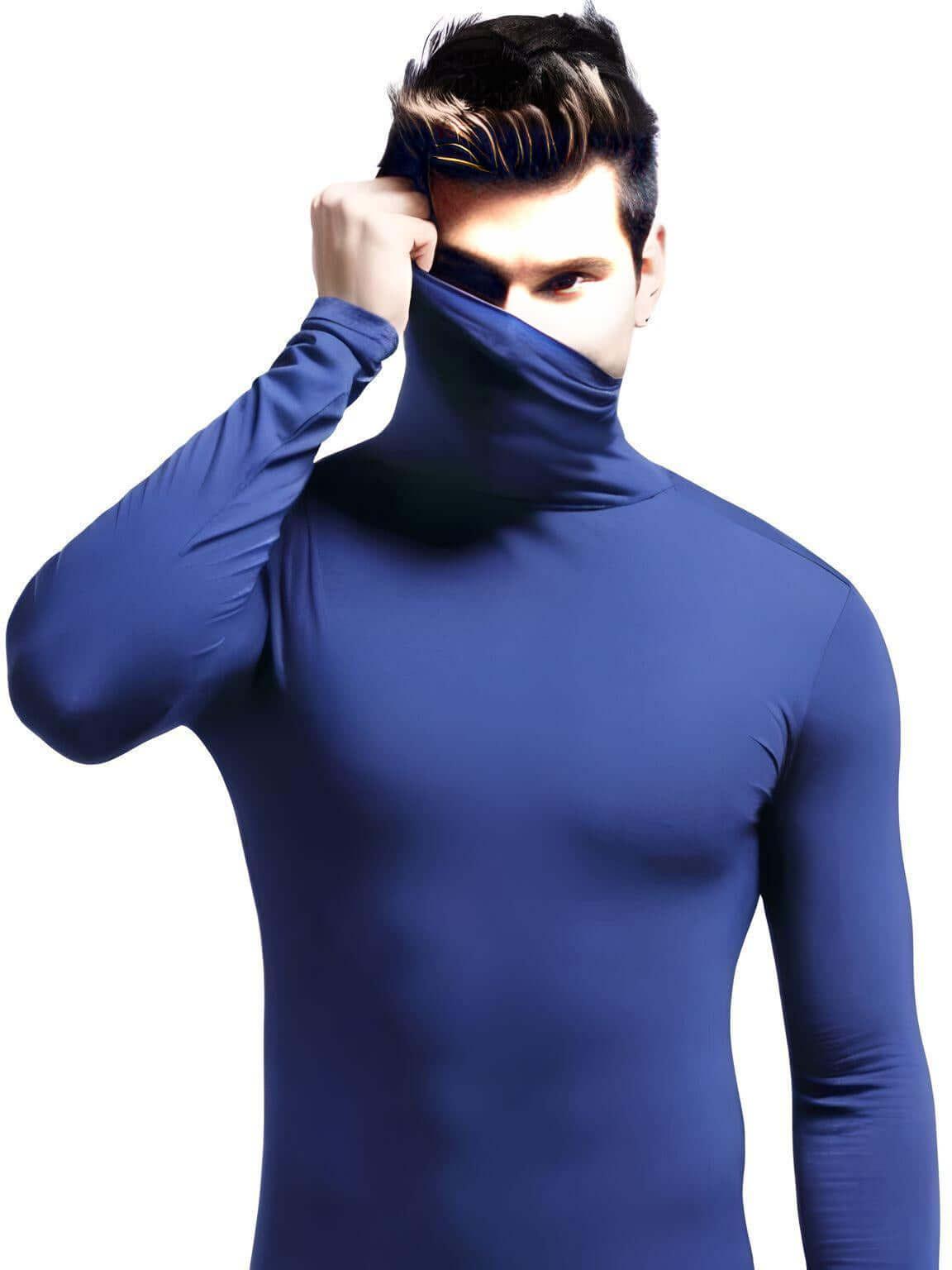 Men's Long Sleeve Mock Neck & Turtleneck Collection -, Turtlenecks , Drestiny , Army Green, Australia, Black, Blue, Brown, Canada, Casual Shirts, Coffee, Dark Blue, Dark Grey, Dark Red, Dress Shirts, FR, Gender_Men, L, Light Grey, Long Sleeves, M, Navy, New Zealand, Turtlenecks, United Kingdom, United States, White, XL, XXL, XXXL , Drestiny , www.shopdrestiny.com