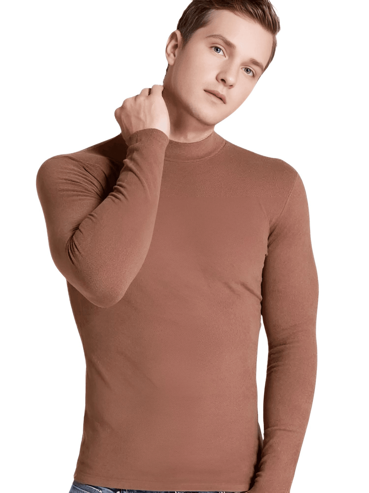 Men's Long Sleeve Mock Neck & Turtleneck Collection -, Turtlenecks , Drestiny , Army Green, Australia, Black, Blue, Brown, Canada, Casual Shirts, Coffee, Dark Blue, Dark Grey, Dark Red, Dress Shirts, FR, Gender_Men, L, Light Grey, Long Sleeves, M, Navy, New Zealand, Turtlenecks, United Kingdom, United States, White, XL, XXL, XXXL , Drestiny , www.shopdrestiny.com