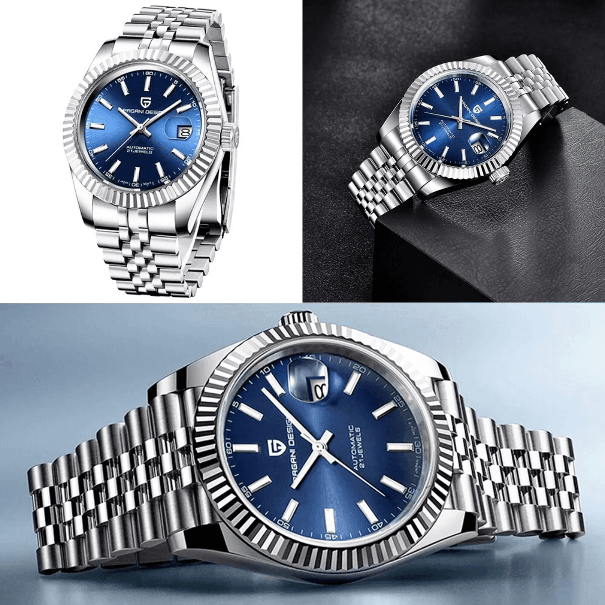 Homage to Rolex DateJust! Men's Luxury Watch Waterproof Mechanical With Sapphire Crystal -, Watch , Drestiny , Australia, Black, Blue, Gold, New Zealand, Sky Blue, United Kingdom, United States, Watches, White , Drestiny , www.shopdrestiny.com