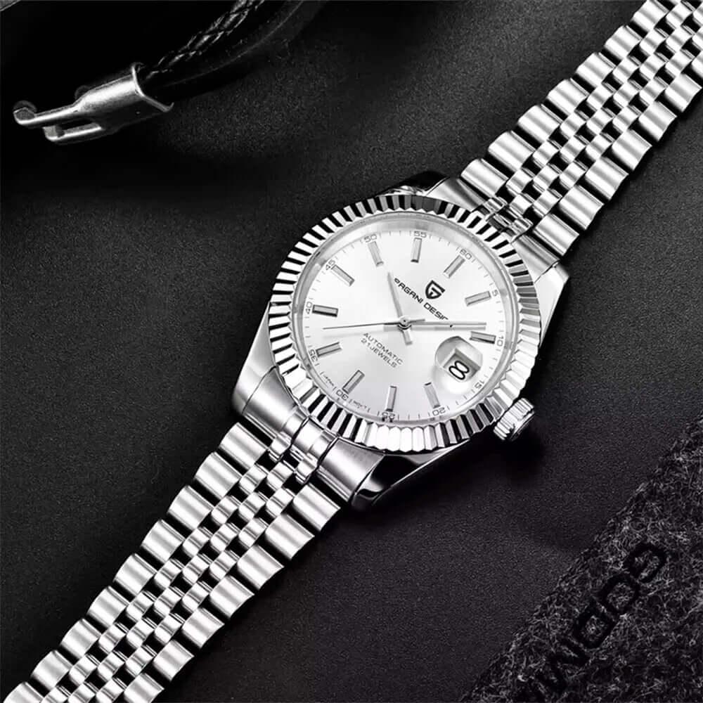 Homage to Rolex DateJust! Men's Luxury Watch Waterproof Mechanical With Sapphire Crystal -, Watch , Drestiny , Australia, Black, Blue, Gold, New Zealand, Sky Blue, United Kingdom, United States, Watches, White , Drestiny , www.shopdrestiny.com