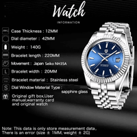 Thumbnail for Homage to Rolex DateJust! Men's Luxury Watch Waterproof Mechanical With Sapphire Crystal -, Watch , Drestiny , Australia, Black, Blue, Gold, New Zealand, Sky Blue, United Kingdom, United States, Watches, White , Drestiny , www.shopdrestiny.com