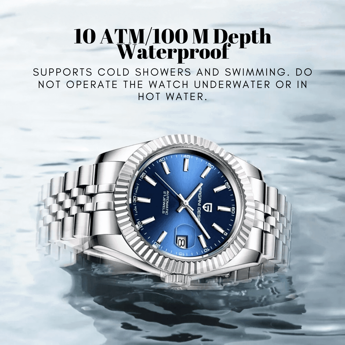 Homage to Rolex DateJust! Men's Luxury Watch Waterproof Mechanical With Sapphire Crystal -, Watch , Drestiny , Australia, Black, Blue, Gold, New Zealand, Sky Blue, United Kingdom, United States, Watches, White , Drestiny , www.shopdrestiny.com