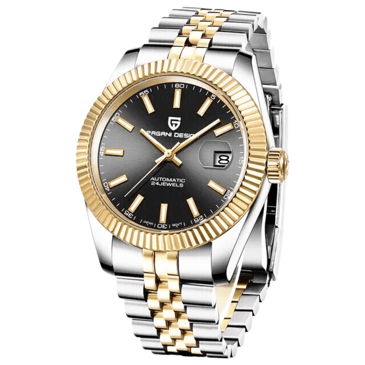 Homage to Rolex DateJust! Men's Luxury Watch Waterproof Mechanical With Sapphire Crystal -, Watch , Drestiny , Australia, Black, Blue, Gold, New Zealand, Sky Blue, United Kingdom, United States, Watches, White , Drestiny , www.shopdrestiny.com