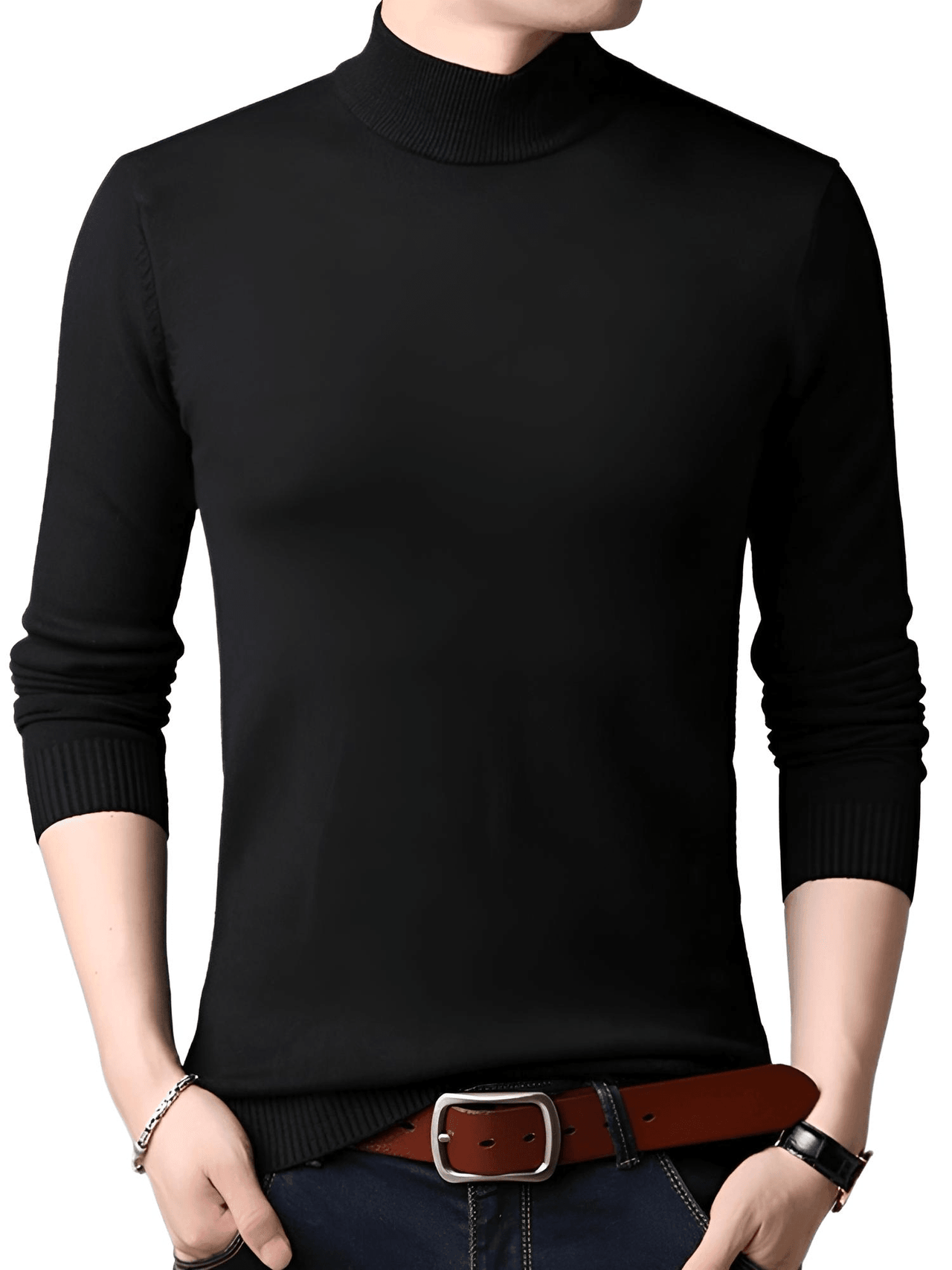 Men's Mock Neck Sweater -, Sweater , Drestiny , 4XL, Beige, Black, Dark Red, Grey, L, Light Grey, M, New Zealand, Pullovers, Sweaters, Turtlenecks, United Kingdom, United States, White, XL, XXL, XXXL , Drestiny , www.shopdrestiny.com