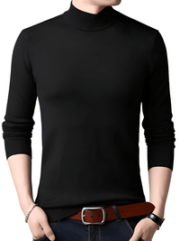 Thumbnail for Men's Mock Neck Sweater -, Sweater , Drestiny , 4XL, Beige, Black, Dark Red, Grey, L, Light Grey, M, New Zealand, Pullovers, Sweaters, Turtlenecks, United Kingdom, United States, White, XL, XXL, XXXL , Drestiny , www.shopdrestiny.com