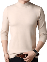 Thumbnail for Men's Mock Neck Sweater -, Sweater , Drestiny , 4XL, Beige, Black, Dark Red, Grey, L, Light Grey, M, New Zealand, Pullovers, Sweaters, Turtlenecks, United Kingdom, United States, White, XL, XXL, XXXL , Drestiny , www.shopdrestiny.com