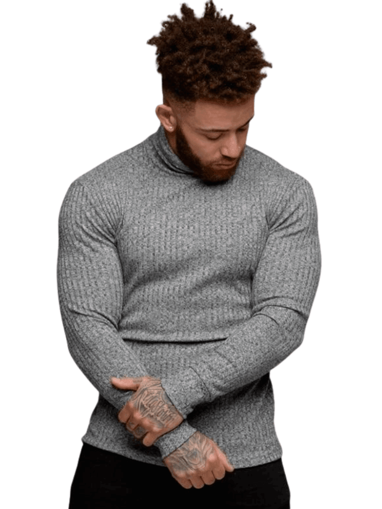 Men's Plain Turtleneck -, Turtleneck , Drestiny , Australia, Black, Canada, Casual Shirts, Dress Shirts, FR, Gender_Men, Grey, L, Long Sleeves, M, New Zealand, Turtlenecks, United Kingdom, United States, White, XL, XXL , Drestiny , www.shopdrestiny.com