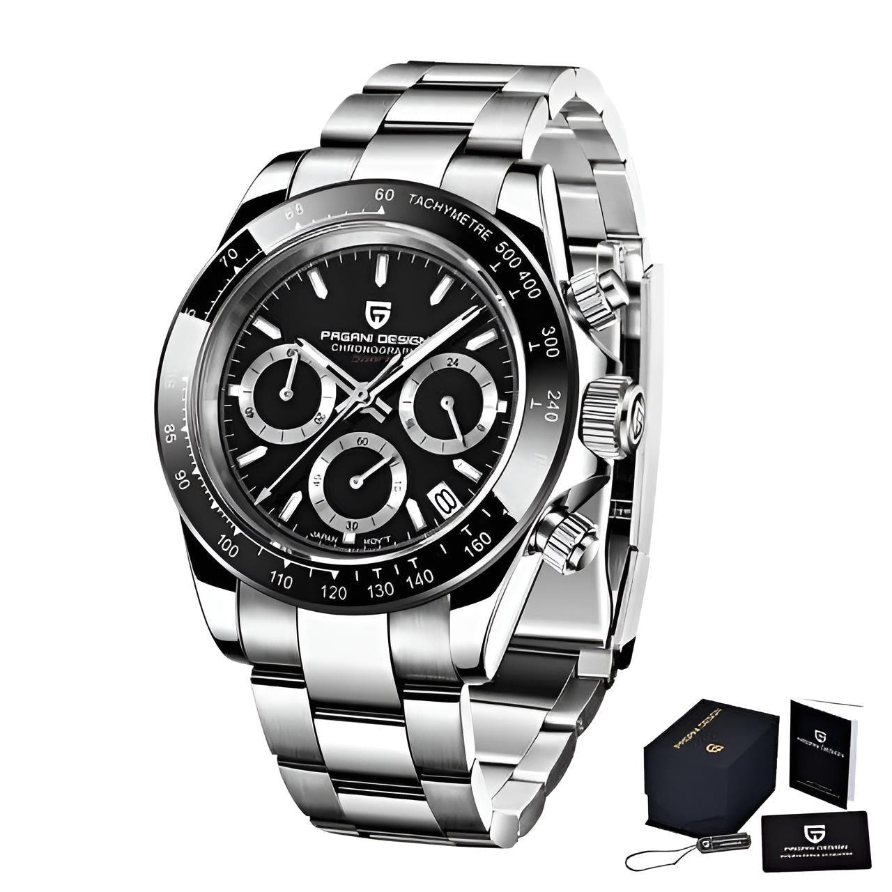 Men's Sapphire Stainless Steel Luxury PAGANI Watch (Identical To The Rolex Daytona!) -, Watches , Drestiny , Australia, Black, Blue, Canada, Green, New Zealand, Silver, United Kingdom, United States, Watches, White , Drestiny , www.shopdrestiny.com