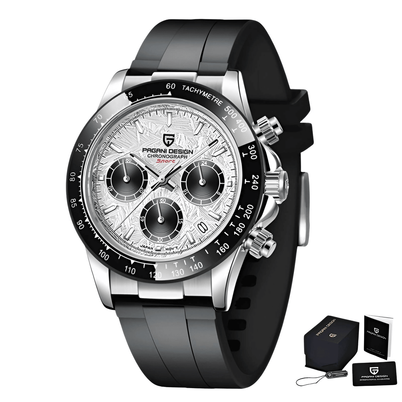 Men's Sapphire Stainless Steel Luxury PAGANI Watch (Identical To The Rolex Daytona!) -, Watches , Drestiny , Australia, Black, Blue, Canada, Green, New Zealand, Silver, United Kingdom, United States, Watches, White , Drestiny , www.shopdrestiny.com