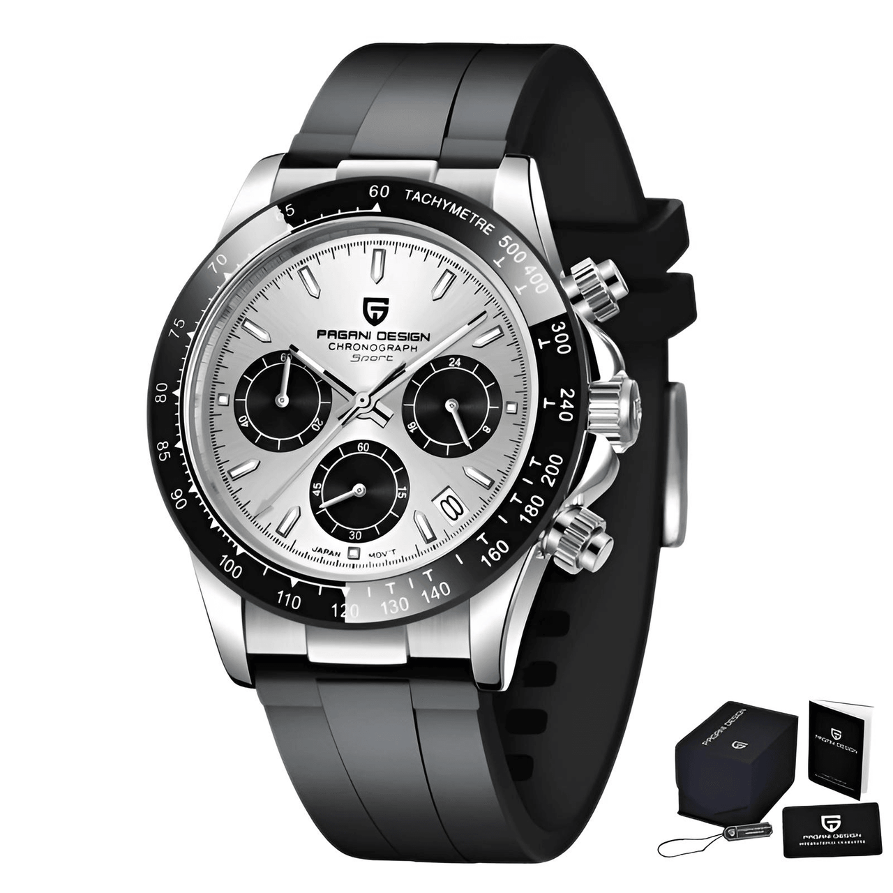 Men's Sapphire Stainless Steel Luxury PAGANI Watch (Identical To The Rolex Daytona!) -, Watches , Drestiny , Australia, Black, Blue, Canada, Green, New Zealand, Silver, United Kingdom, United States, Watches, White , Drestiny , www.shopdrestiny.com