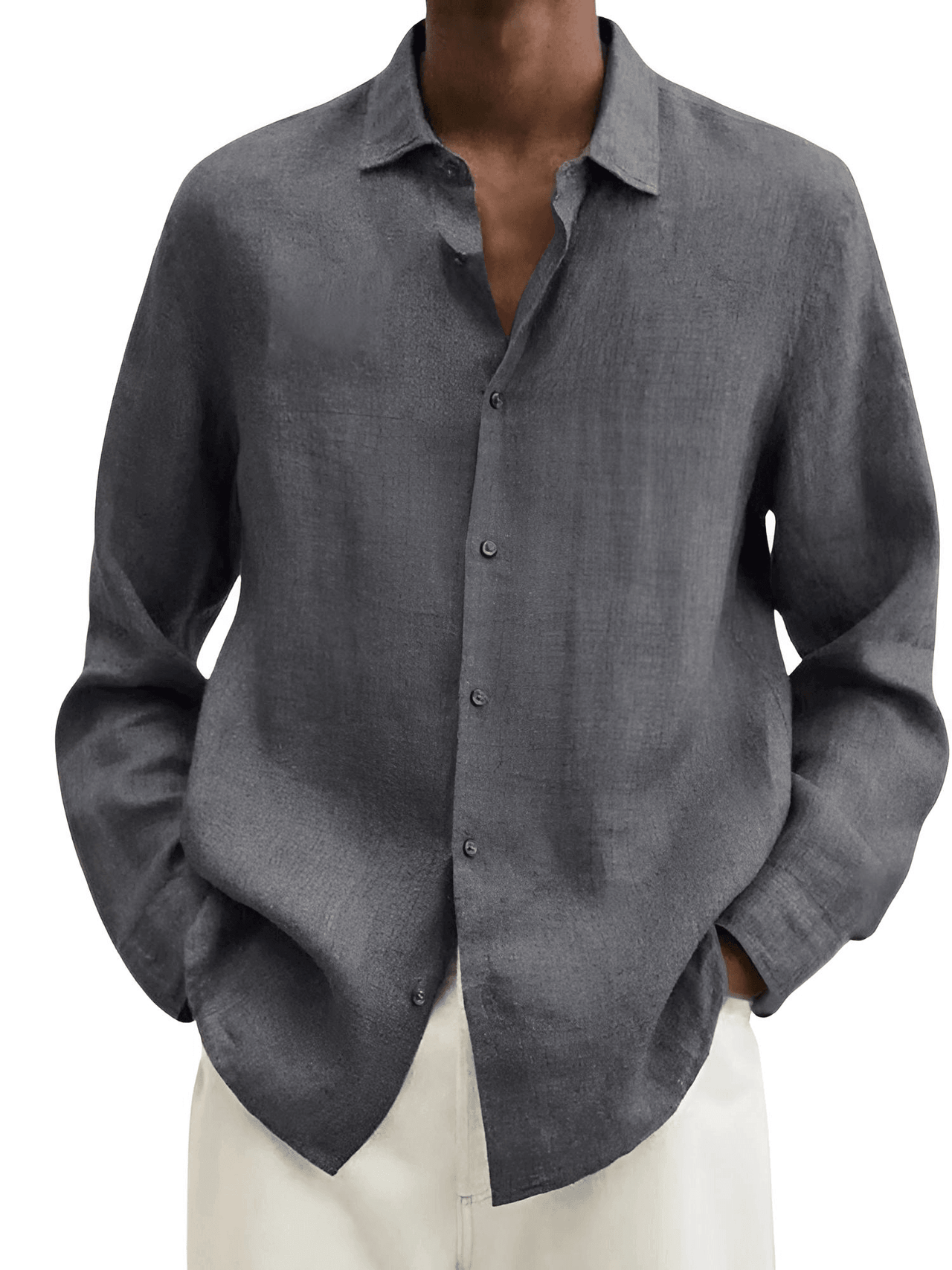 Men's Linen Style Shirts Casual Long Sleeve Shirts -, Shirts , Drestiny , 4XL, 5XL, Australia, Black, Blue, Brown, Canada, Casual Shirts, Dark Blue, Dark Grey, Dress Shirts, Gender_Men, Green, Grey, Khaki, L, Long Sleeves, M, New Zealand, Purple, S, United Kingdom, United States, White, XL, XXL, XXXL , Drestiny , www.shopdrestiny.com