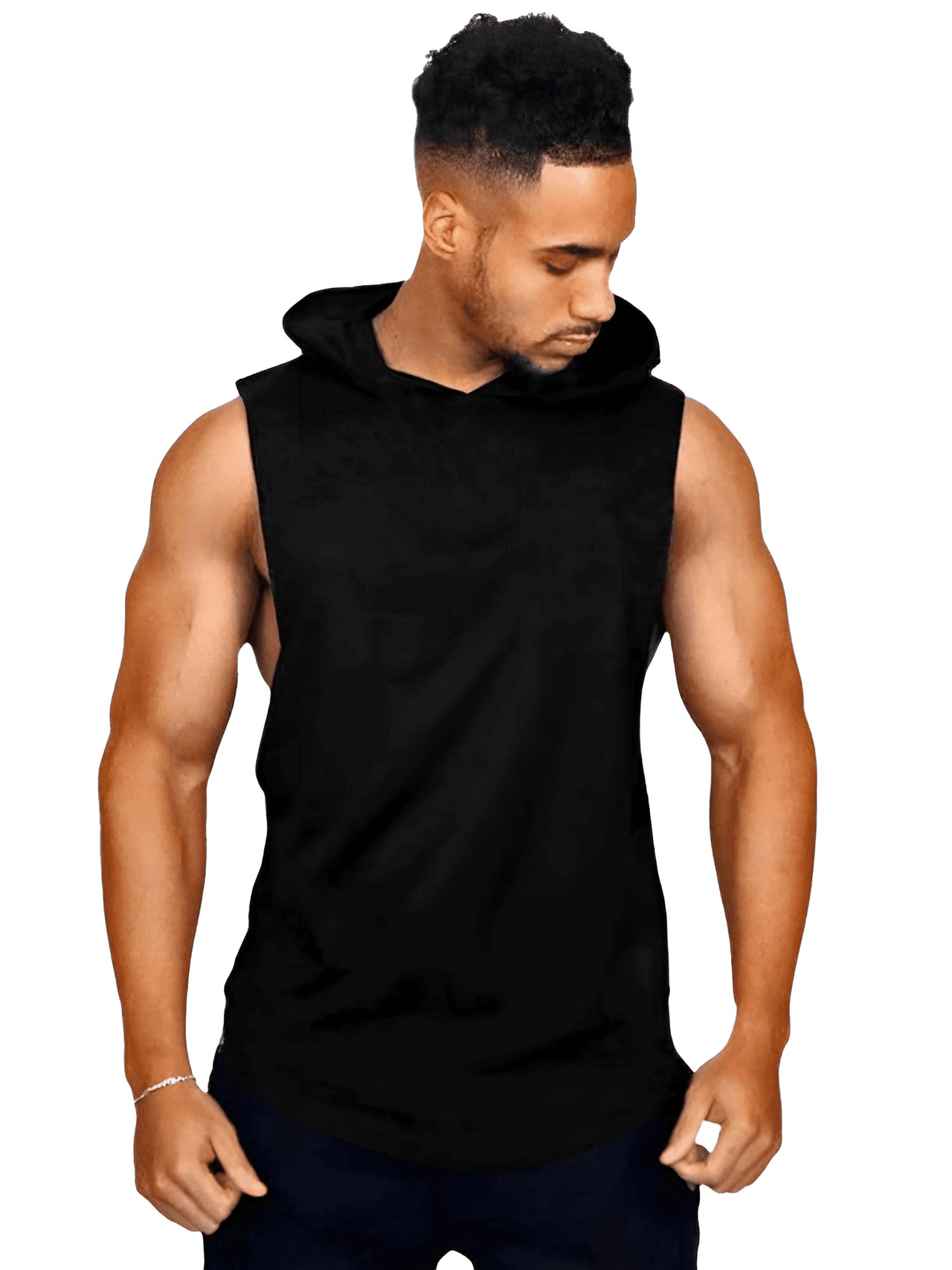 Men's Sleeveless Hooded Workout Vest -, Shirt , Drestiny , Australia, Black, Blue, Canada, Gender_Men, Grey, Hoodies, L, M, New Zealand, Red, Sleeveless, United Kingdom, United States, White, XL, XXL , Drestiny , www.shopdrestiny.com