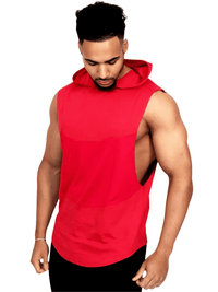 Thumbnail for Men's Sleeveless Hooded Workout Vest -, Shirt , Drestiny , Australia, Black, Blue, Canada, Gender_Men, Grey, Hoodies, L, M, New Zealand, Red, Sleeveless, United Kingdom, United States, White, XL, XXL , Drestiny , www.shopdrestiny.com