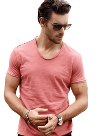 Thumbnail for Men's V-Neck & O-Neck Cotton T-Shirts -, T-Shirts , Drestiny , 4XL, 5XL, Army Green, Australia, Black, Brown, Canada, Casual Shirts, Dark Blue, Gender_Men, Light Grey, Mint Green, Navy, New Zealand, Red, Salmon, Short Sleeves, T-Shirts, United Kingdom, United States, White, XL, XXL, XXXL , Drestiny , www.shopdrestiny.com