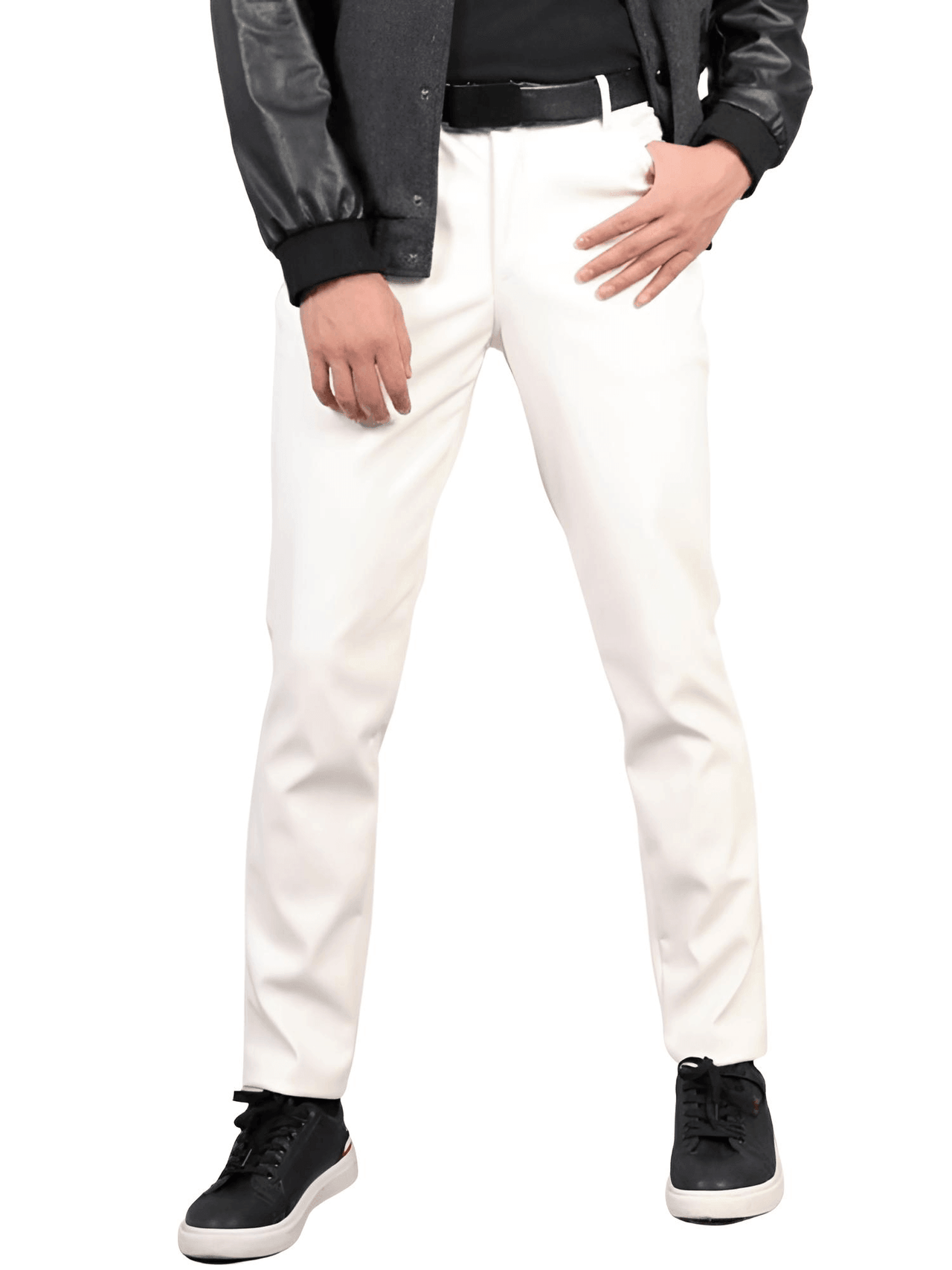 Slim Fit Men's Leather Pants -, Leather Pants , Drestiny , 28, 29, 30, 31, 32, 33, 34, 35, 36, 38, 40, Australia, Black, Blue, Casual Pants, Dress Pants, FR, Gold, Green, Leather Pants, New Zealand, Orange, Red, United Kingdom, United States, White , Drestiny , www.shopdrestiny.com