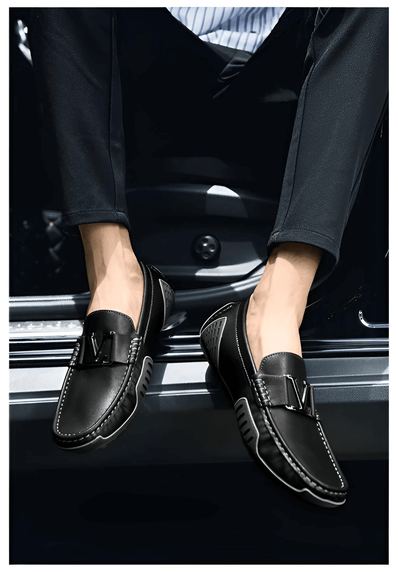 Men's Soft Luxury Moccasin Loafers in Genuine Leather -, Loafers , Drestiny , Australia, Black, Blue, Canada, Green, Light Brown, Loafers, New Zealand, Tan, United Kingdom, United States, White , Drestiny , www.shopdrestiny.com