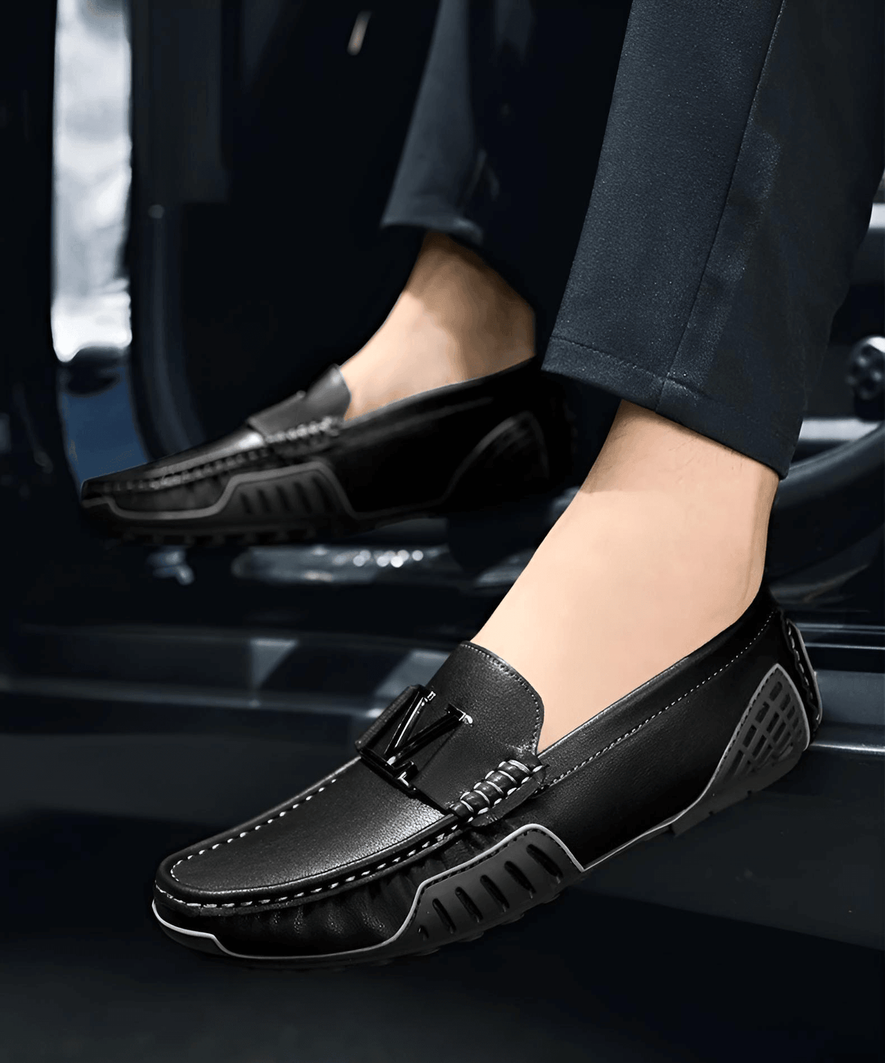 Men's Soft Luxury Moccasin Loafers in Genuine Leather -, Loafers , Drestiny , Australia, Black, Blue, Canada, Green, Light Brown, Loafers, New Zealand, Tan, United Kingdom, United States, White , Drestiny , www.shopdrestiny.com