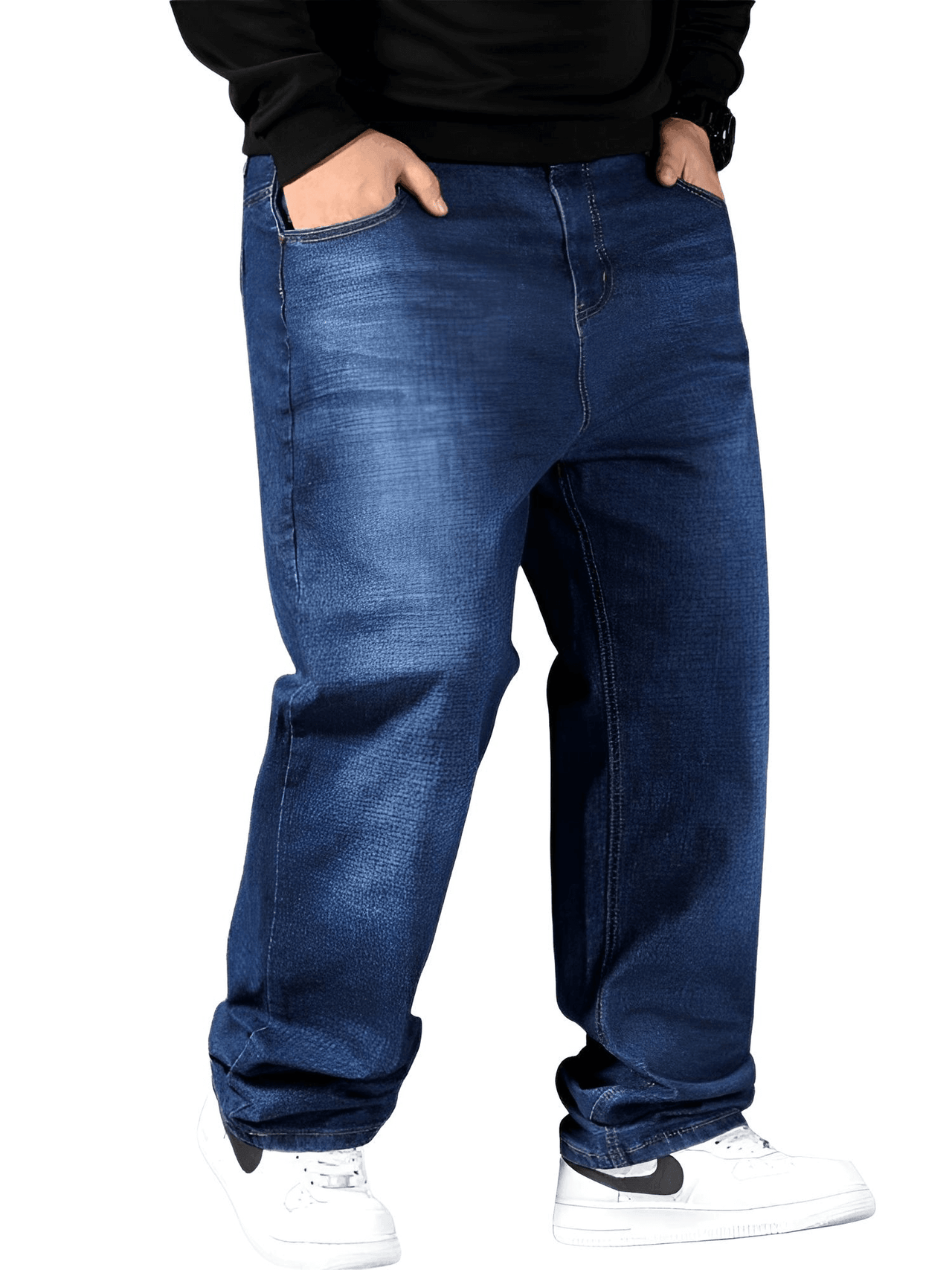 Men's Streetwear Baggy Jeans Casual Pants in Plus Sizes -, Jeans , Drestiny , 34, 36, 38, 40, 42, 44, 46, 48, 50, Australia, Black, Blue, Casual Pants, Jeans, New Zealand, United Kingdom, United States , Drestiny , www.shopdrestiny.com