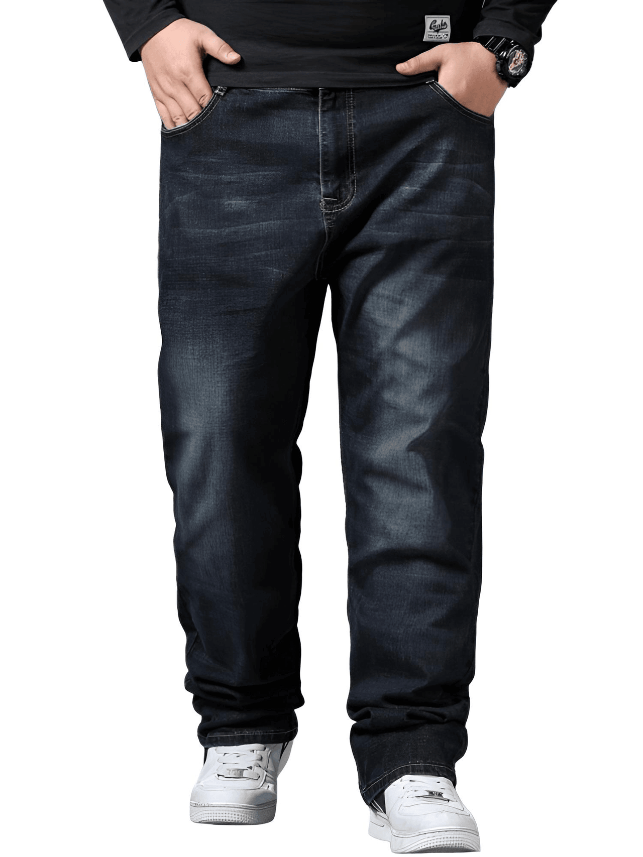 Men's Streetwear Baggy Jeans Casual Pants in Plus Sizes -, Jeans , Drestiny , 34, 36, 38, 40, 42, 44, 46, 48, 50, Australia, Black, Blue, Casual Pants, Jeans, New Zealand, United Kingdom, United States , Drestiny , www.shopdrestiny.com