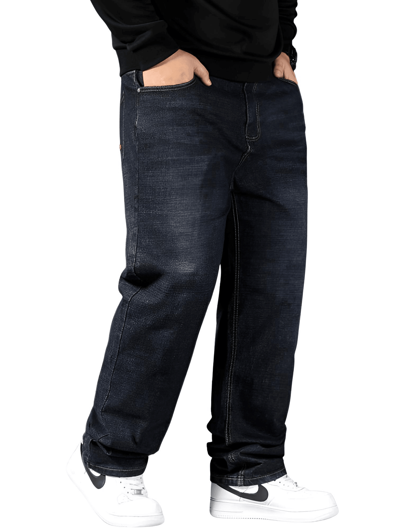 Men's Streetwear Baggy Jeans Casual Pants in Plus Sizes -, Jeans , Drestiny , 34, 36, 38, 40, 42, 44, 46, 48, 50, Australia, Black, Blue, Casual Pants, Jeans, New Zealand, United Kingdom, United States , Drestiny , www.shopdrestiny.com