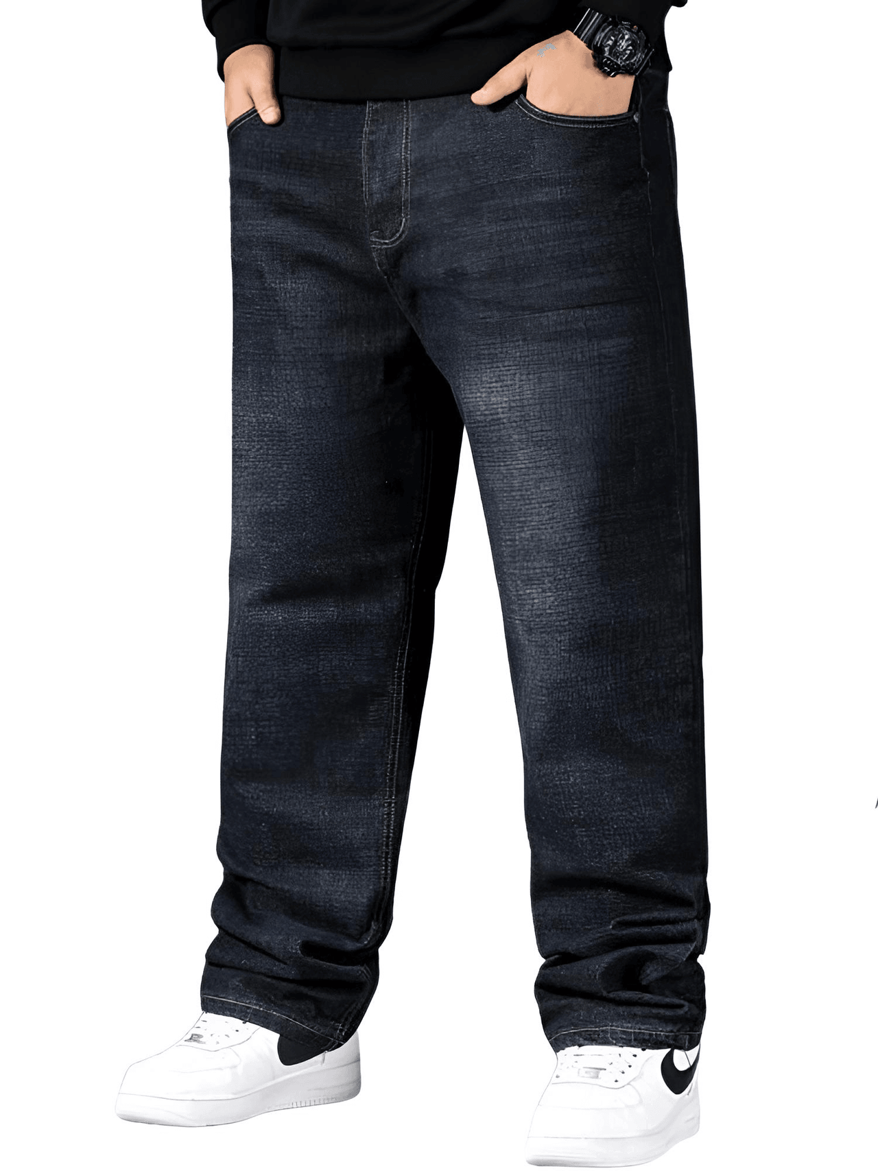 Men's Streetwear Baggy Jeans Casual Pants in Plus Sizes -, Jeans , Drestiny , 34, 36, 38, 40, 42, 44, 46, 48, 50, Australia, Black, Blue, Casual Pants, Jeans, New Zealand, United Kingdom, United States , Drestiny , www.shopdrestiny.com