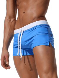 Thumbnail for Men's Swimsuit Trunks Boxer Briefs -, Swimwear , Drestiny , Army Green, Australia, Black, Blue, Canada, Dark Blue, Gender_Men, Green, Grey, L, Light Grey, M, Navy, New Zealand, Plum, Purple, Red, Royal Blue, S, Swim Shorts, United Kingdom, United States, White, XL, XXL , Drestiny , www.shopdrestiny.com