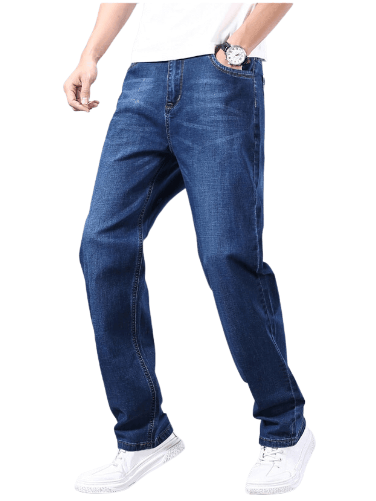 Men's Thin Straight-Leg Loose Jeans Classic Style -, Jeans , Drestiny , 30, 31, 32, 33, 34, 36, 38, 40, 42, 44, Australia, Black, Blue, Blue Black, Canada, Casual Pants, Grey, Jeans, New Zealand, United Kingdom, United States , Drestiny , www.shopdrestiny.com