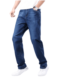 Thumbnail for Men's Thin Straight-Leg Loose Jeans Classic Style -, Jeans , Drestiny , 30, 31, 32, 33, 34, 36, 38, 40, 42, 44, Australia, Black, Blue, Blue Black, Canada, Casual Pants, Grey, Jeans, New Zealand, United Kingdom, United States , Drestiny , www.shopdrestiny.com