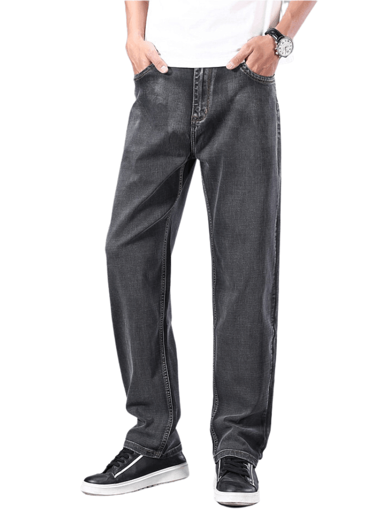 Men's Thin Straight-Leg Loose Jeans Classic Style -, Jeans , Drestiny , 30, 31, 32, 33, 34, 36, 38, 40, 42, 44, Australia, Black, Blue, Blue Black, Canada, Casual Pants, Grey, Jeans, New Zealand, United Kingdom, United States , Drestiny , www.shopdrestiny.com