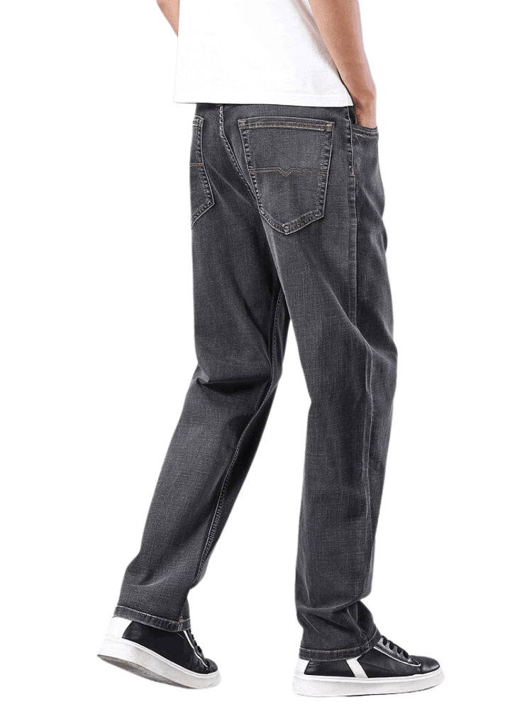 Men's Thin Straight-Leg Loose Jeans Classic Style -, Jeans , Drestiny , 30, 31, 32, 33, 34, 36, 38, 40, 42, 44, Australia, Black, Blue, Blue Black, Canada, Casual Pants, Grey, Jeans, New Zealand, United Kingdom, United States , Drestiny , www.shopdrestiny.com