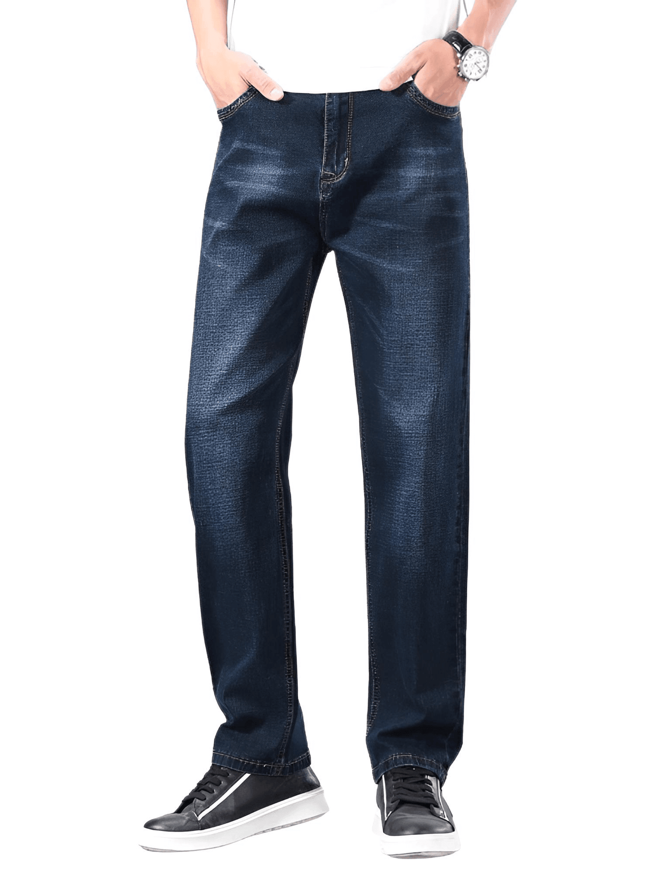 Men's Thin Straight-Leg Loose Jeans Classic Style -, Jeans , Drestiny , 30, 31, 32, 33, 34, 36, 38, 40, 42, 44, Australia, Black, Blue, Blue Black, Canada, Casual Pants, Grey, Jeans, New Zealand, United Kingdom, United States , Drestiny , www.shopdrestiny.com