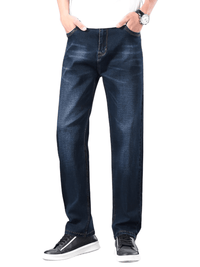 Thumbnail for Men's Thin Straight-Leg Loose Jeans Classic Style -, Jeans , Drestiny , 30, 31, 32, 33, 34, 36, 38, 40, 42, 44, Australia, Black, Blue, Blue Black, Canada, Casual Pants, Grey, Jeans, New Zealand, United Kingdom, United States , Drestiny , www.shopdrestiny.com