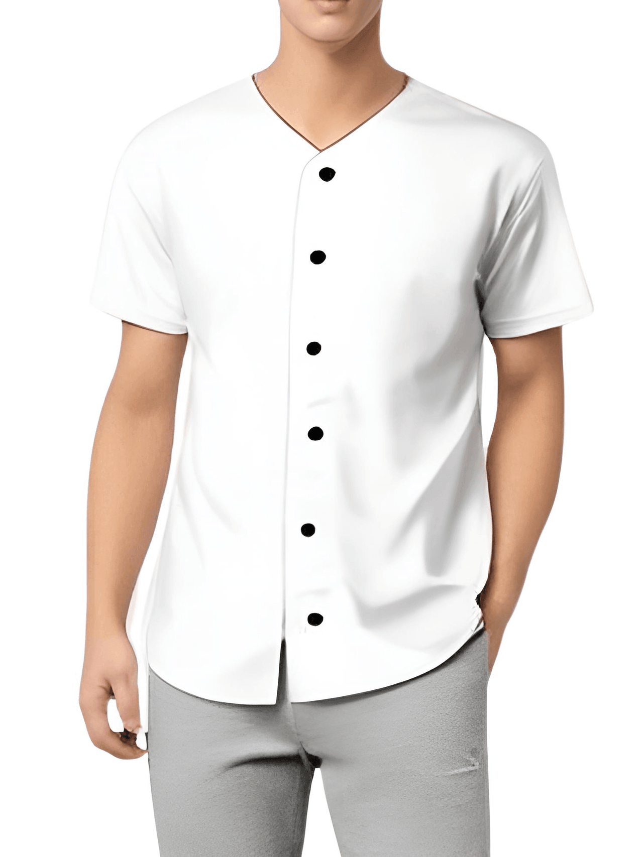 Men's Button Front Sports T-Shirt -, T-Shirts , Drestiny , Australia, Black, Canada, Casual Shirts, Gender_Men, Green, Grey, L, M, New Zealand, Red, Short Sleeves, T-Shirts, United Kingdom, United States, White, XL, XXL , Drestiny , www.shopdrestiny.com