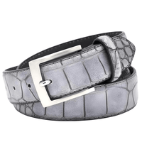 Thumbnail for Men's Crocodile Pattern With Split Leather Belt -, Belts , Drestiny , Australia, Belts, Black, Brown, Canada, Dark Blue, FR, Gender_Men, Grey, New Zealand, United Kingdom, United States , Drestiny , www.shopdrestiny.com