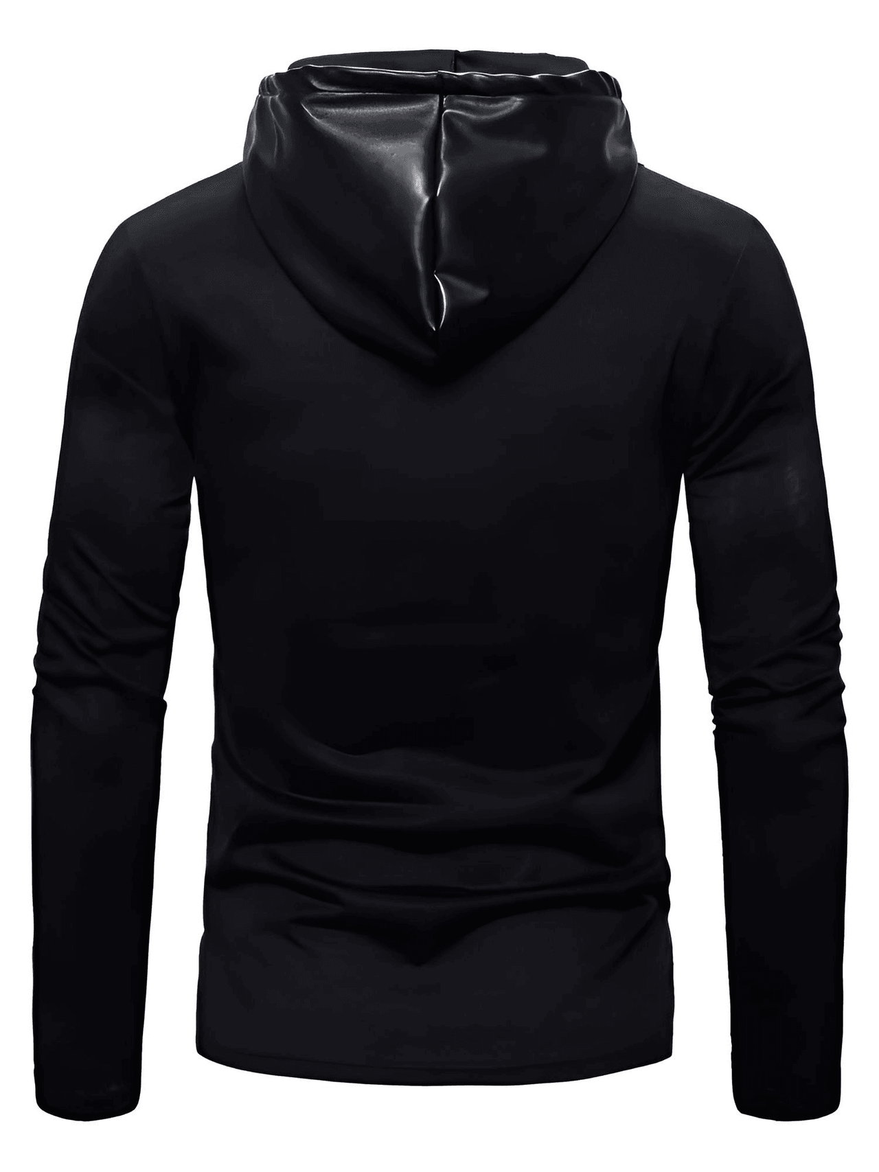 Men's Faux Leather Hoodie -, Hoodie , Drestiny , Australia, Black, Canada, Hoodies, L, Long Sleeves, M, New Zealand, S, United Kingdom, United States, XL, XXL , Drestiny , www.shopdrestiny.com