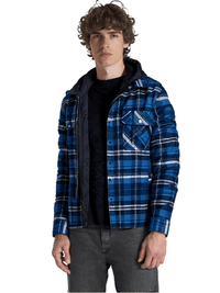 Thumbnail for Men's Hooded Flannel Jacket -, Jacket , Drestiny , 4XL, Australia, Black, Blue, Brown, Coats, Grey, Jackets, L, M, Navy, Red, United Kingdom, United States, White, XL, XXL, XXXL , Drestiny , www.shopdrestiny.com