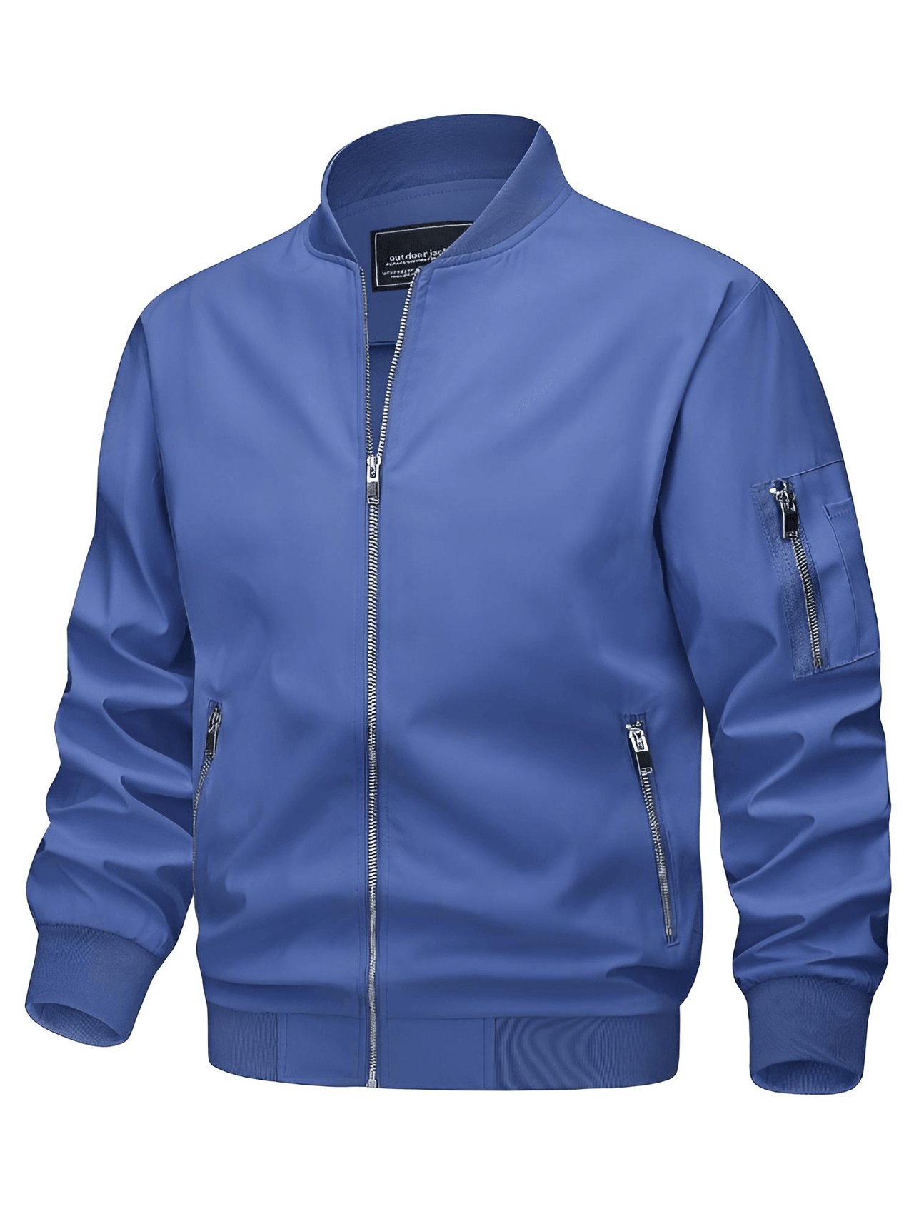 Men's Thin Bomber Jacket -, Jackets , Drestiny , 4XL, Australia, Black, Blue, Bomber Jackets, Brown, Dark Blue, Green, Grey, Jackets, Khaki, L, Light Blue, M, Pink, Royal Blue, Sky Blue, United Kingdom, United States, White, Wine Red, XL, XXL, XXXL , Drestiny , www.shopdrestiny.com